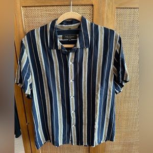 Rag and Bone Men’s Camp Collar Short Sleeve Button Down